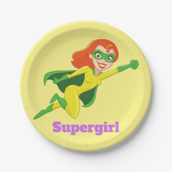 Super Girl Paper Plates by GKDStore at Zazzle