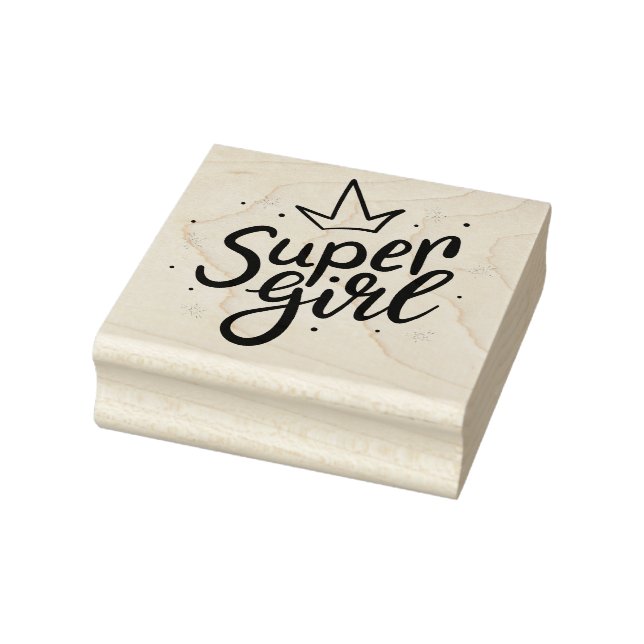 Super Girl Rubber Stamp (Stamp)
