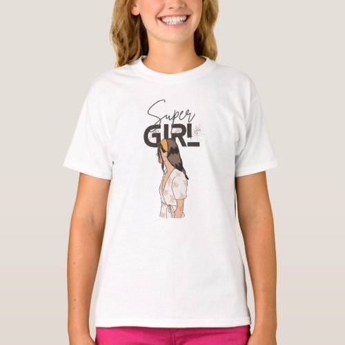 Super Girl T_Shirt Design