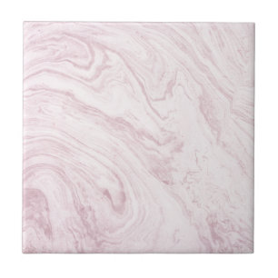 Super Girly PINK Marble Abstract Art Swirl! Ceramic Tile
