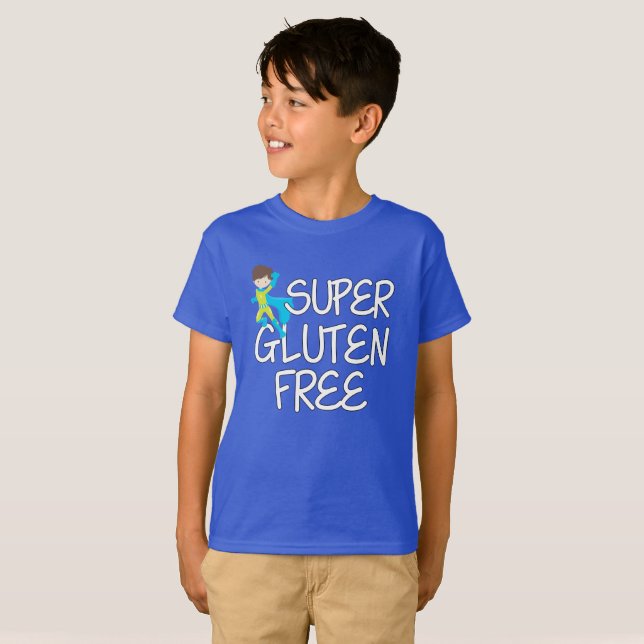 Super Gluten Free Boy Kids T-Shirt (Front Full)