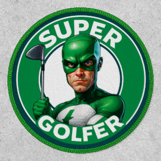 Super Golfer 4" Iron-On Patch