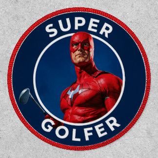 Super Golfer 4" Iron-On Patch