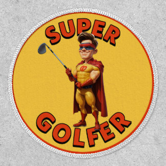Super Golfer 4" Iron-On Patch