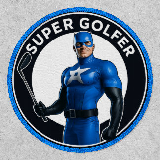 Super Golfer 4" Iron-On Patch