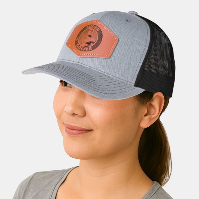 Super Golfer Leather Patch Hat (Female)