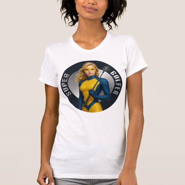 Super Golfer Woman's Golf T-Shirt (Front)