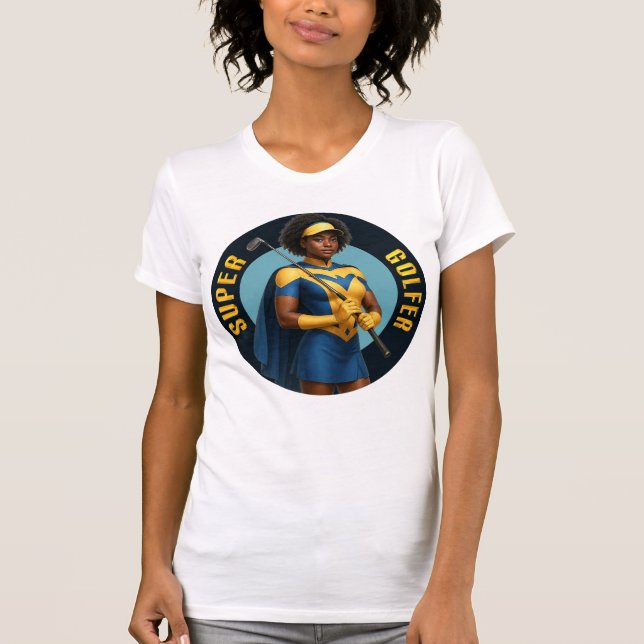 Super Golfer Woman's Golf T-Shirt (Front)