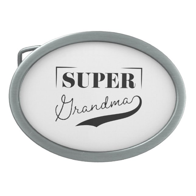 Super Grandma Belt Buckle (Front)