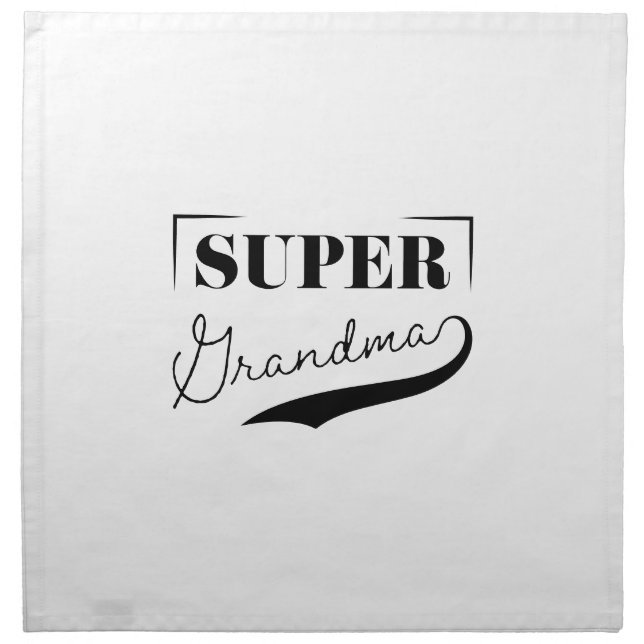 Super Grandma Cloth Napkin (Front)