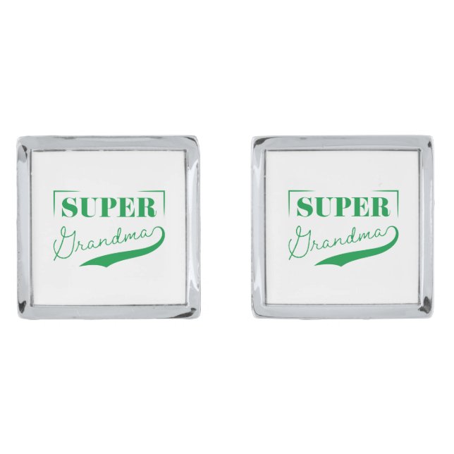 Super Grandma Cufflinks (Front)