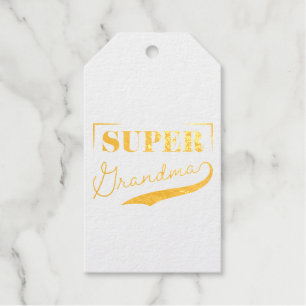 Super Grandma Foil Gift Tags