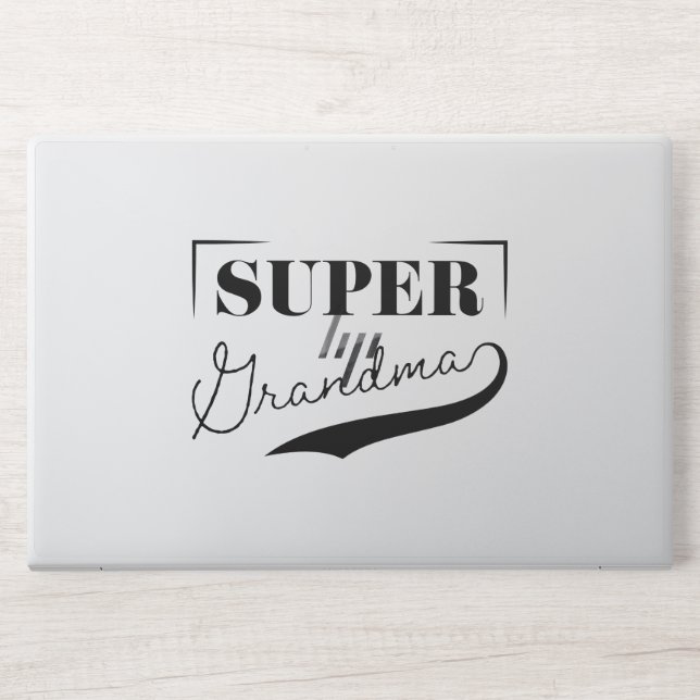 Super Grandma HP Laptop Skin (Front)