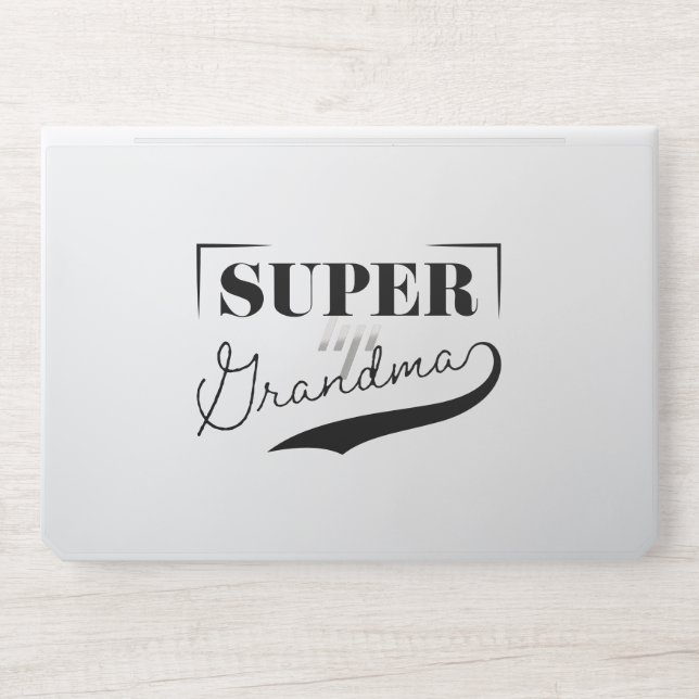 Super Grandma HP Laptop Skin (Front)