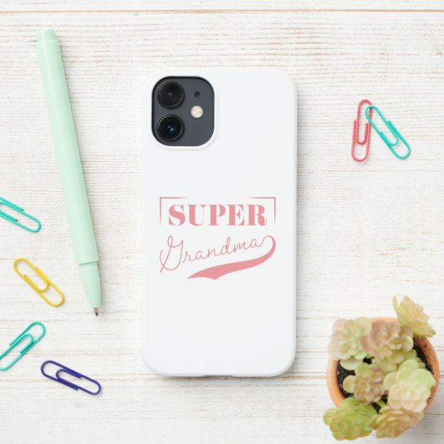 Super Grandma iPhone Case (On Desk)