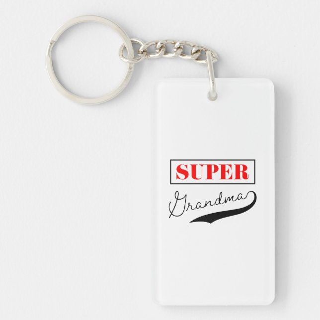 Super Grandma Keychain (Front)