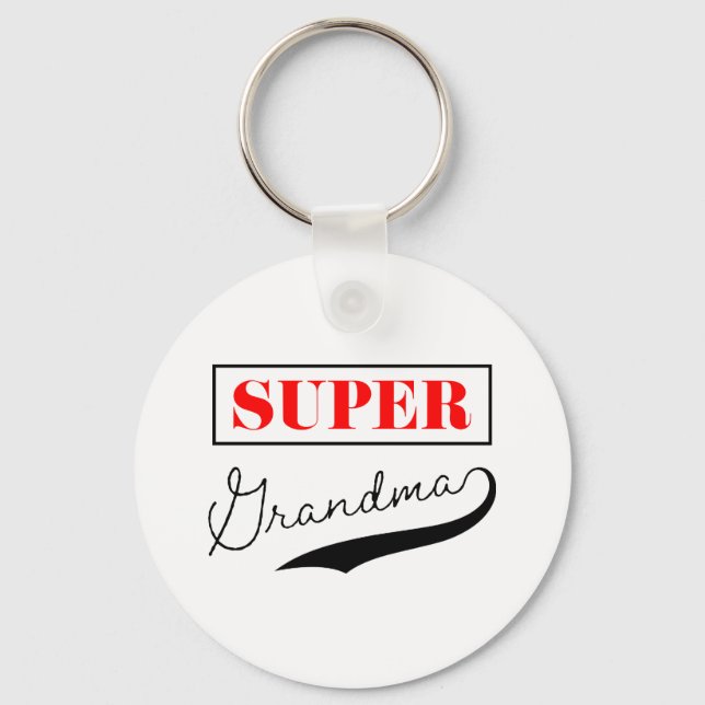 Super Grandma Keychain (Front)