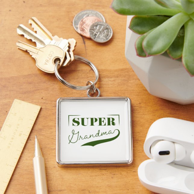 Super Grandma Keychain (Desk)