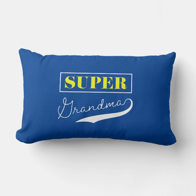 Super Grandma Lumbar Pillow (Front)