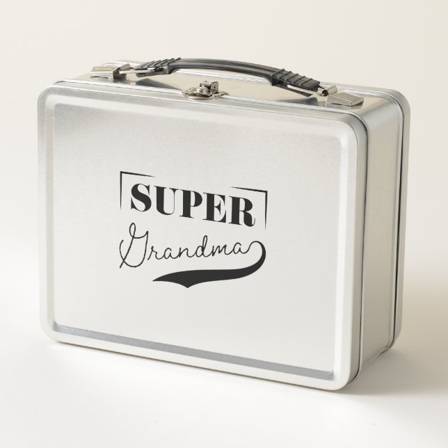 Super Grandma Metal Lunch Box (Front)