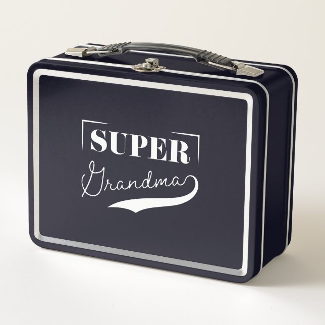 Super Grandma Metal Lunch Box (Front)