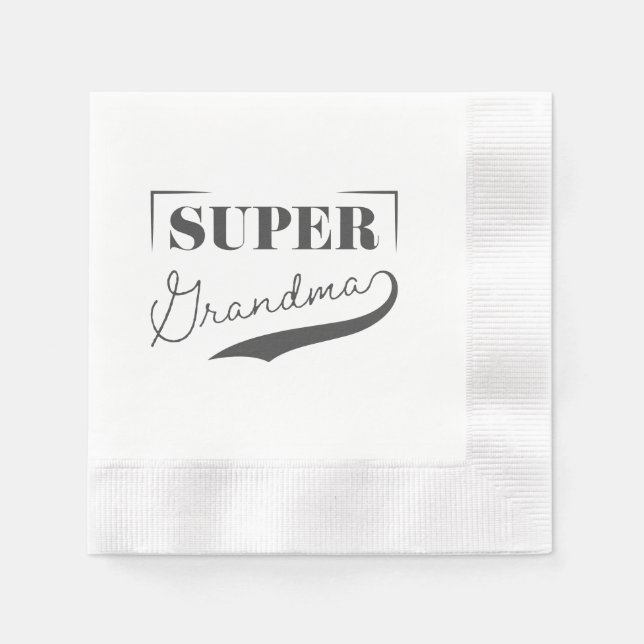 Super Grandma Napkins (Front)