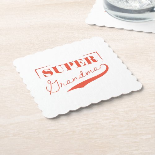 Super Grandma Paper Coaster