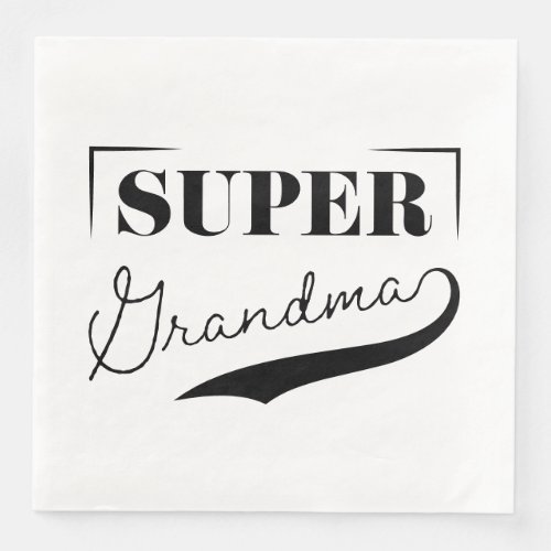 Super Grandma Paper Dinner Napkins