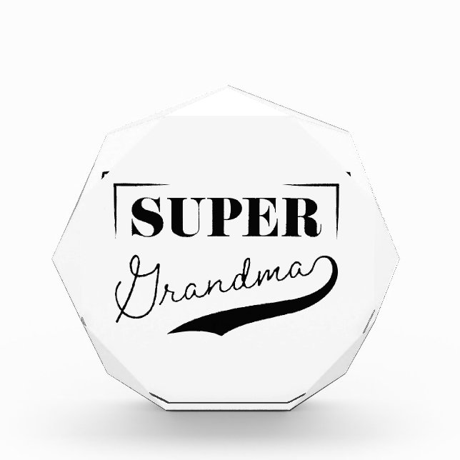 Super Grandma Photo Block (Front)