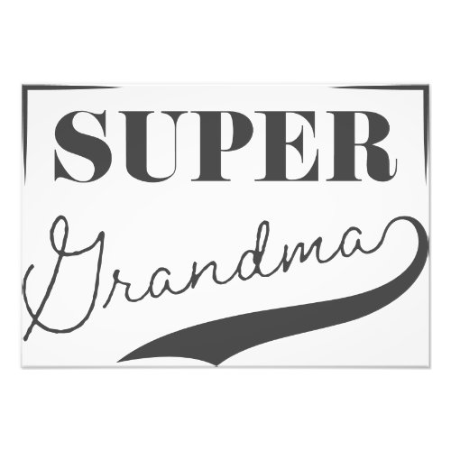 Super Grandma Photo Print