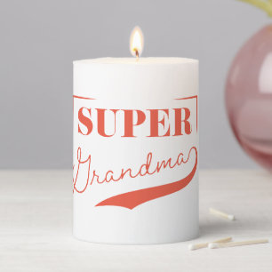 Super Grandma Pillar Candle