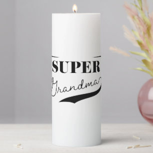 Super Grandma Pillar Candle