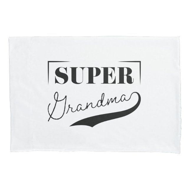 Super Grandma Pillow Case (Front-Left)