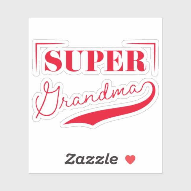 Super Grandma Sticker (Sheet)