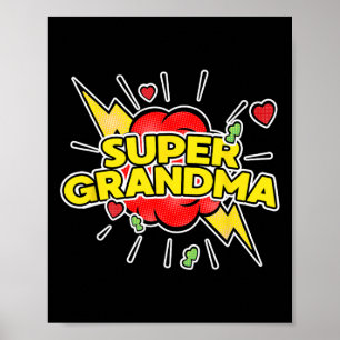 Super Grandma Superhero - Grandma Mother's Day  Poster
