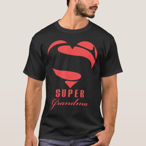 Super Grandma Superhero T Shirt Gift Mother Father