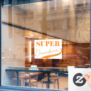Super Grandma Window Cling