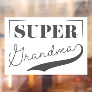 Super Grandma Window Cling