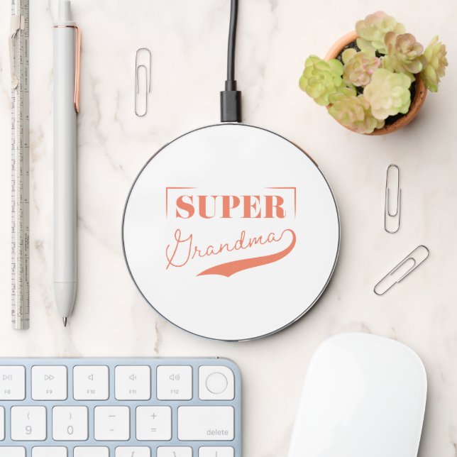 Super Grandma Wireless Charger (Desk)