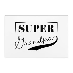 Super Grandpa Acrylic Print