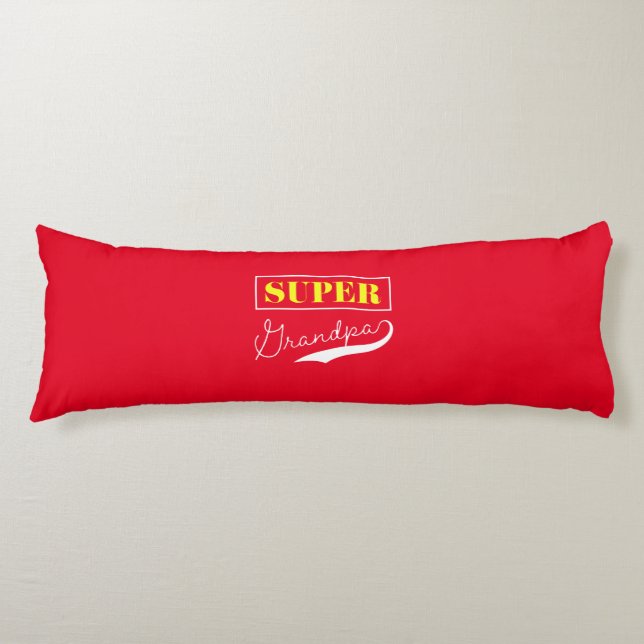 Super Grandpa Body Pillow (Front)