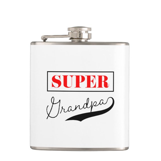 Super Grandpa Flask (Front)