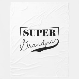 Super Grandpa Fleece Blanket
