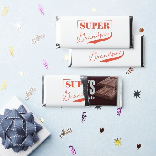 Super Grandpa Hershey Bar Favors