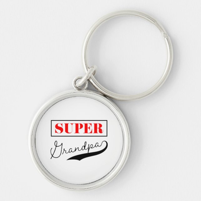 Super Grandpa Keychain (Front)