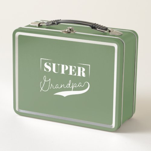 Super Grandpa Metal Lunch Box