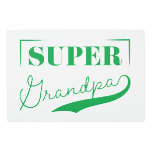 Super Grandpa Metal Print