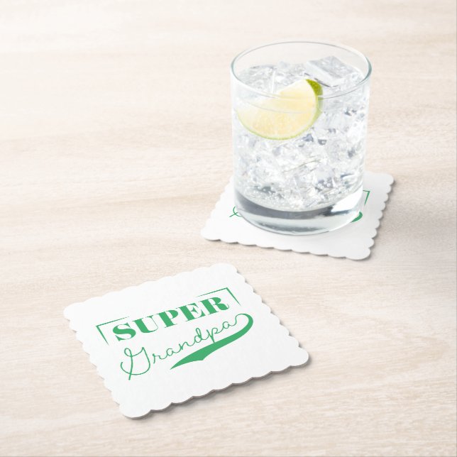 Super Grandpa Paper Coaster (Insitu)