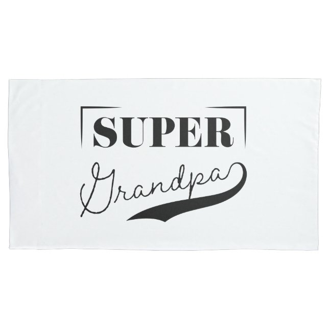 Super Grandpa Pillow Case (Front-Left)