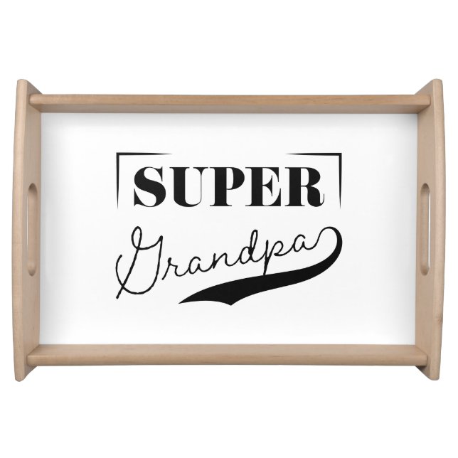 Super Grandpa Serving Tray (Front)
